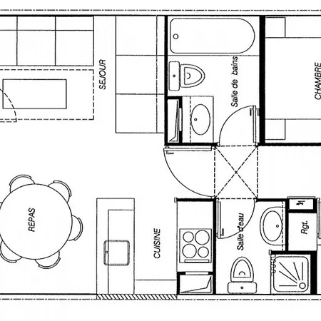 3 Pieces Avec Balcon, 6 Pers, - Fr-1-291-795 * Valmorel
